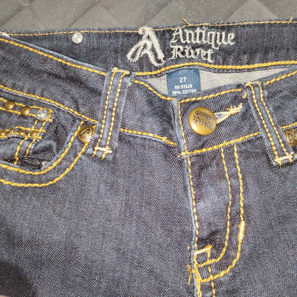 Antique Rivet Jeans - Picture 7 of 10
